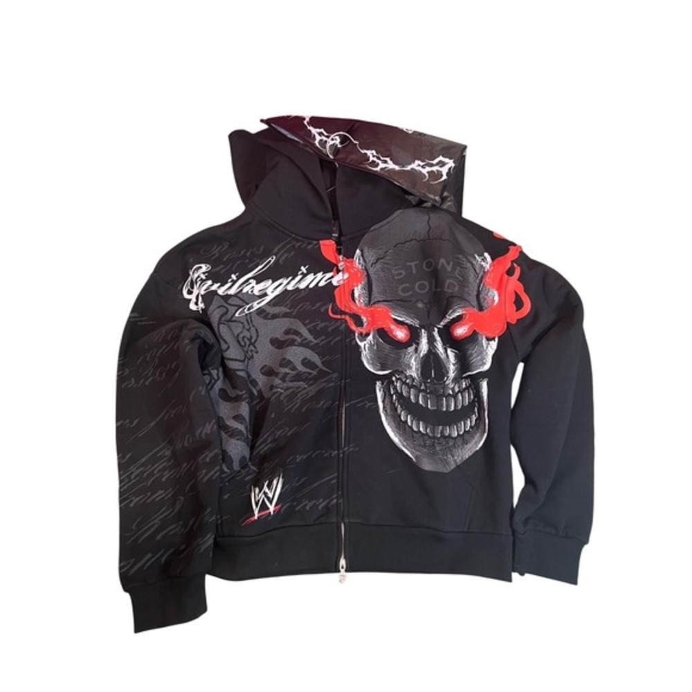 Civil Regime x WWE Stone‎ Cold Blooded Outliers Zip Up Hoodie Sold Out size L